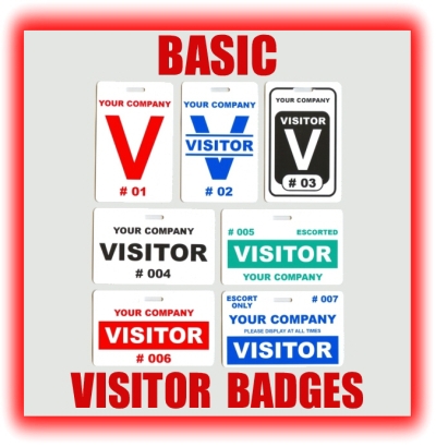 What side of your clothing should you wear your visitor badge on?