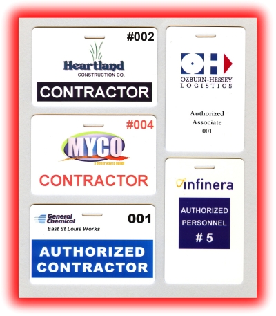 deluxe contractor badge examples