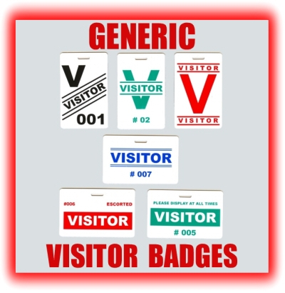 generic visitor badge and visitor pass main graphic